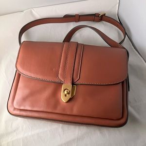 Banana Republic East West Crossbody cognac leather bag
